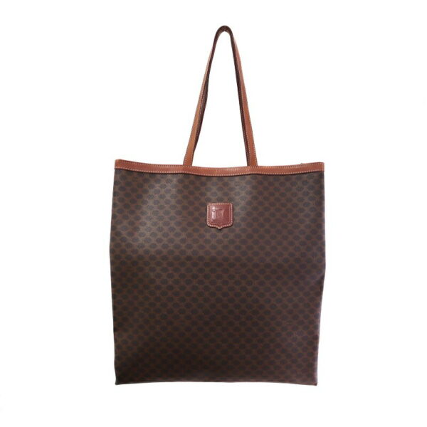 p21 1116 1 Celine Macadam Leather Tote Bag Brown