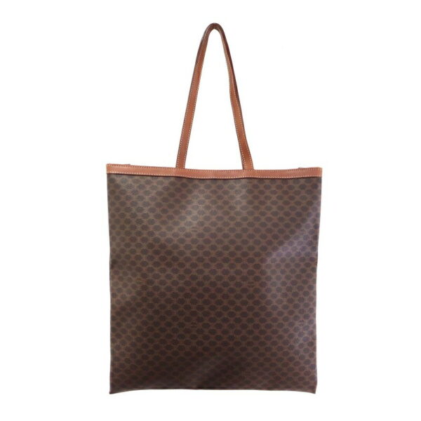 p21 1116 2 Celine Macadam Leather Tote Bag Brown