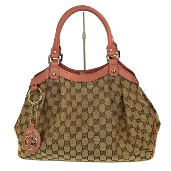 p21 1793 1 Gucci Diamante Sookie GG Canvas Tote Bag Pink