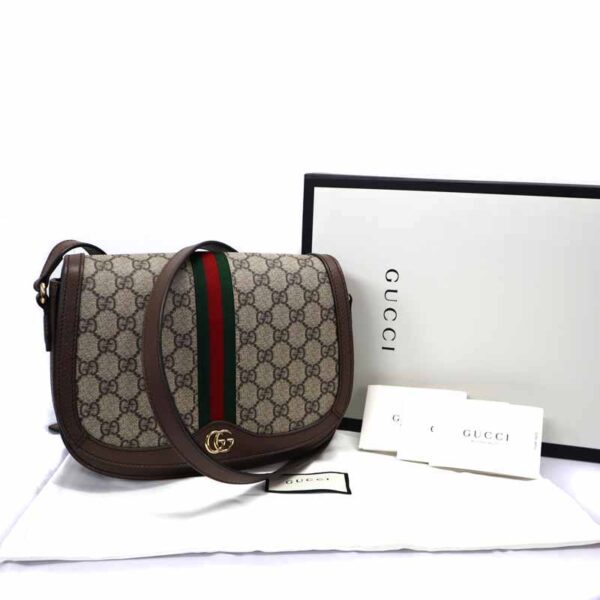 p21 674 13 Gucci Ophidia Small Shoulder Bag GG Canvas Leather