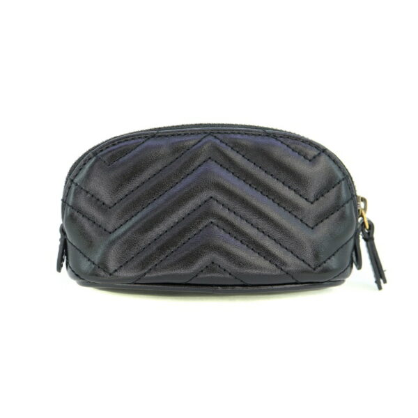 p22 198 2 Gucci GG Marmont Key Pouch Black