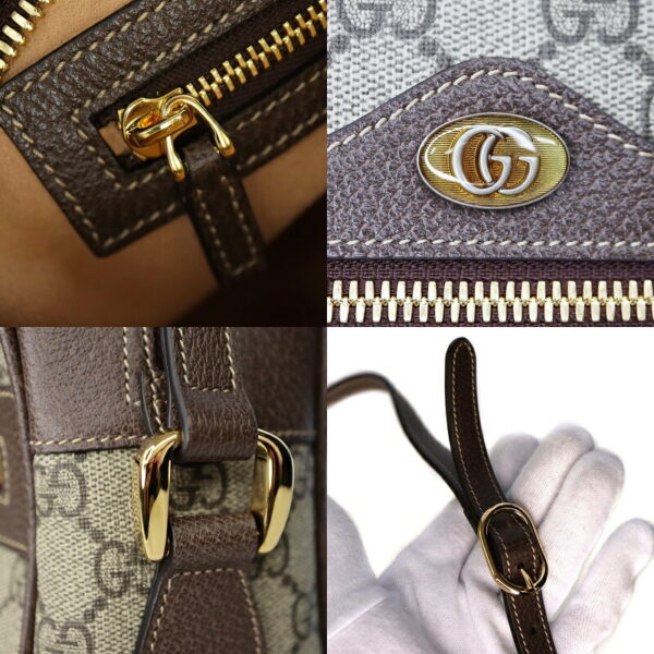 p22 648 12 Gucci Offdia Shoulder Bag GG Supreme Canvas Sherry Line