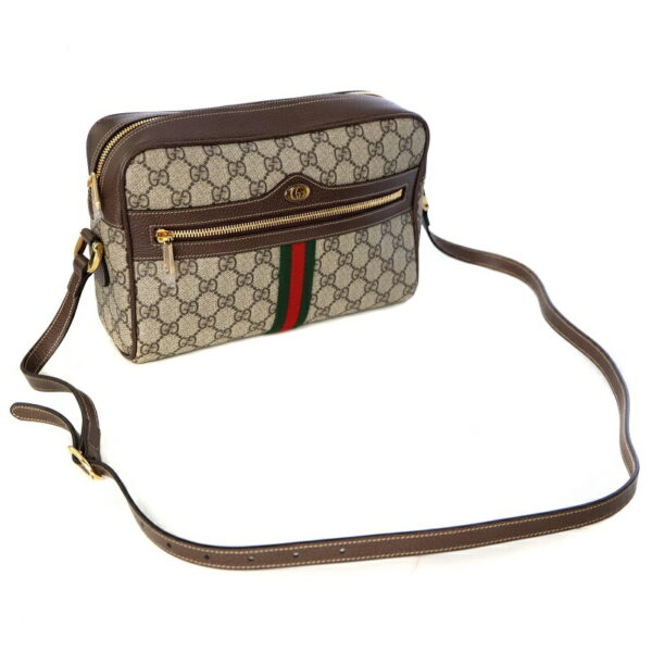 p22 648 6 Gucci Offdia Shoulder Bag GG Supreme Canvas Sherry Line