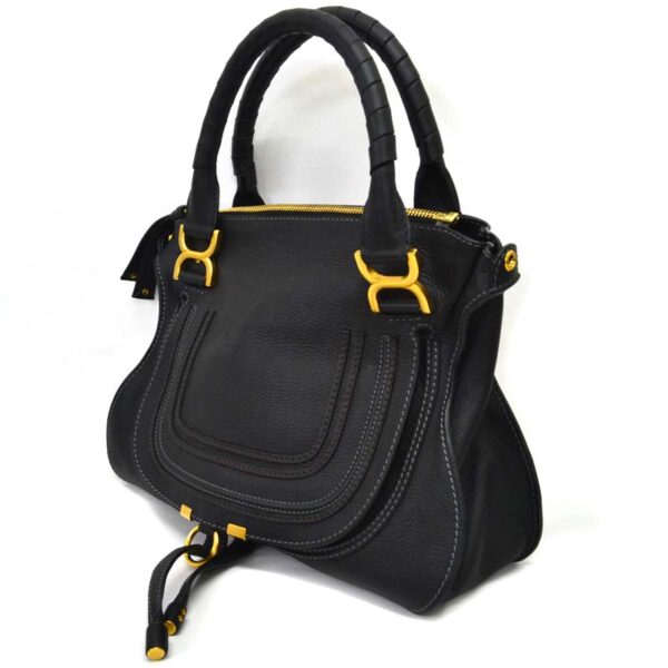 p3100901903900001 3 Chloe 2WAY Leather Shoulder Bag Black