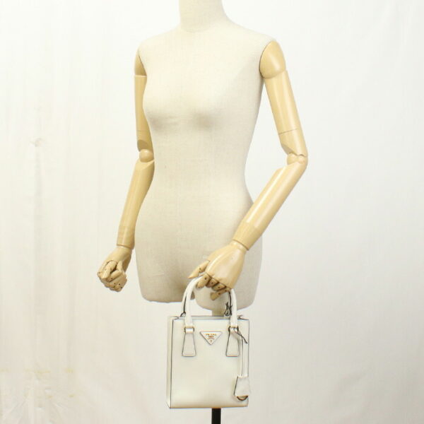 pra1ba358021 a Prada Handbag White