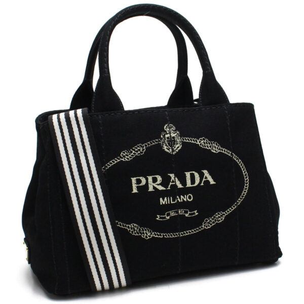 pra1bg43921 1 Prada Canapa Tote Bag Black