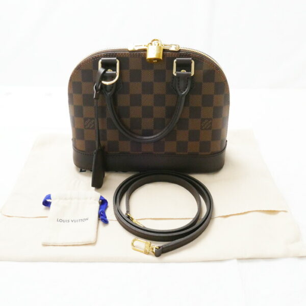 sb23 0818 26 7 Louis Vuitton Alma BB 2Way Shoulder Bag Damier