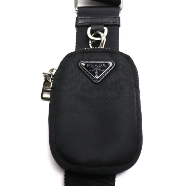 sb24 0202 16 205 Prada Padded Re Nylon Shoulder Bag Black