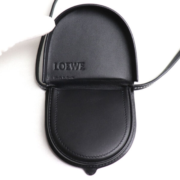 sb24 0517 38 521 Loewe Heel Pouch Mini Shoulder Bag Black