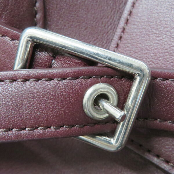 se9 Celine Big Bag Small 2WAY Leather Bag Burgundy