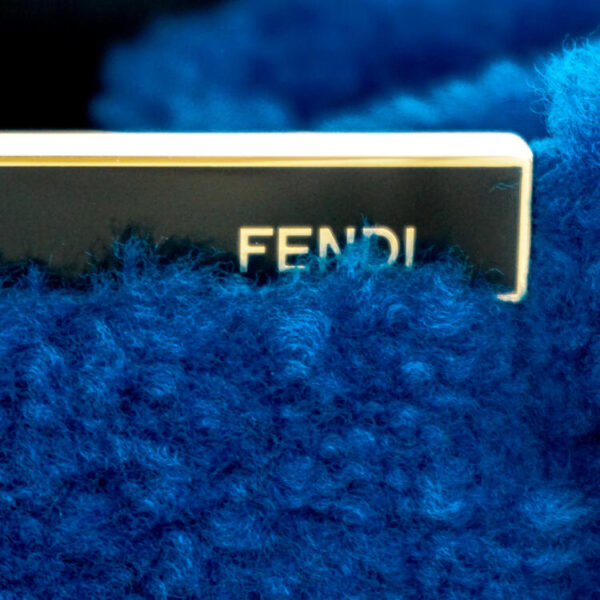 sw21 0917 05 Fendi 2Jours Toujours Handbag Shearling Blue