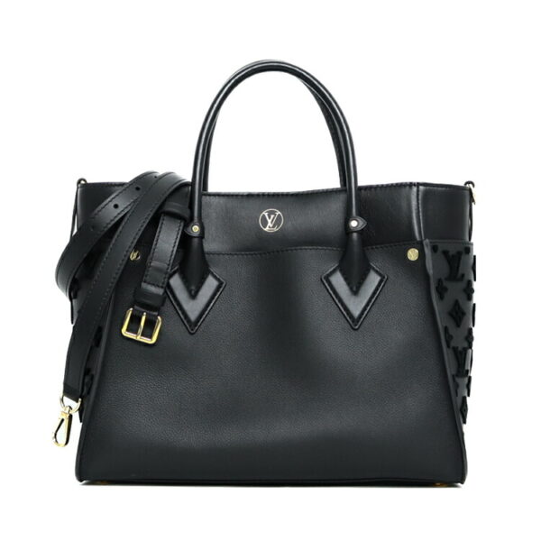 sw23 0389 02 Louis Vuitton On My Side MM Tote Bag Black