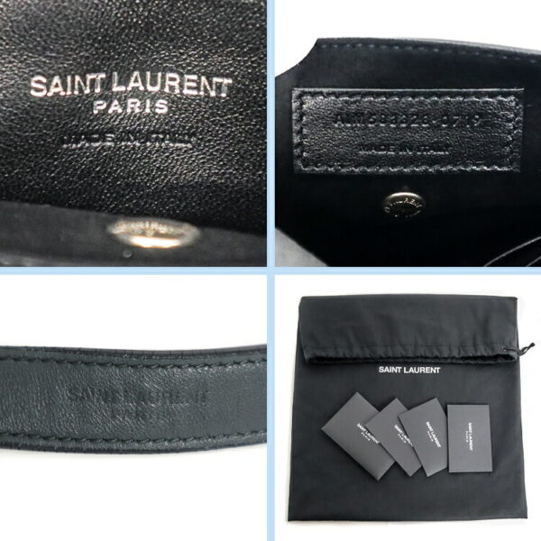 sw23 0934 12 Saint Laurent Teddy Small Shoulder Bag Gray