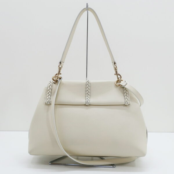 t2306 05 004979hm 01 Chloe Penelope Handbag 2WAY Shoulder Bag Leather White