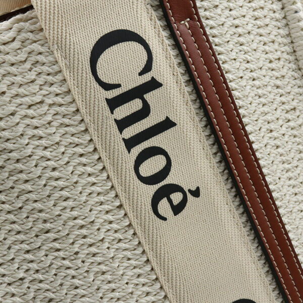 usdcl70841011007 Chloe Woody Medium Tote White