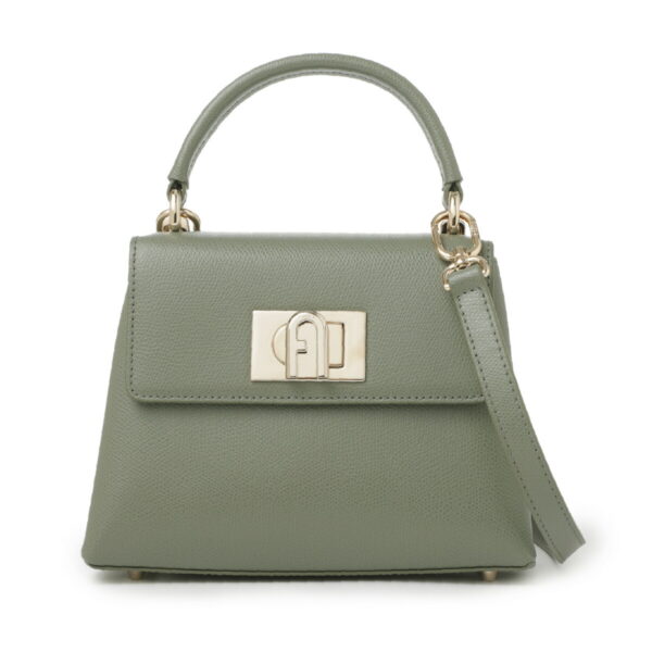 wb00109 are 0j00002 Furla 1927 Leather Handbag Green