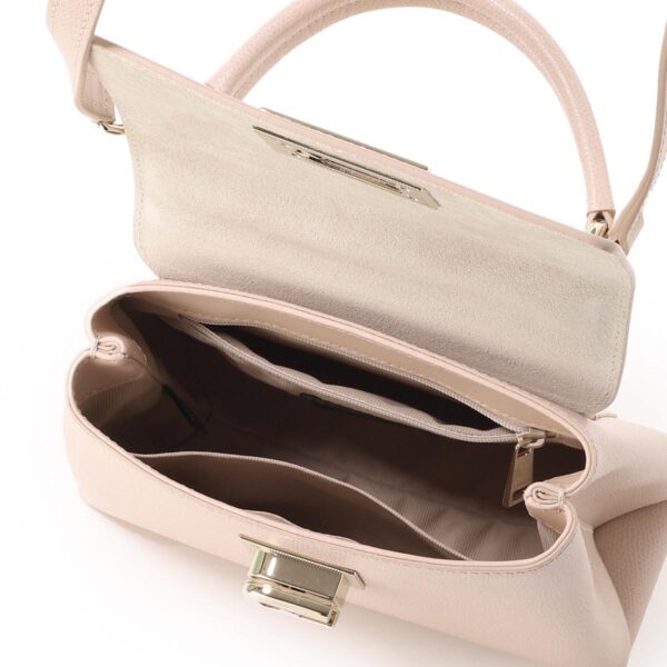 wb00109 are b4l0005 Furla 1927 Mini Top Handle Leather Handbag Beige