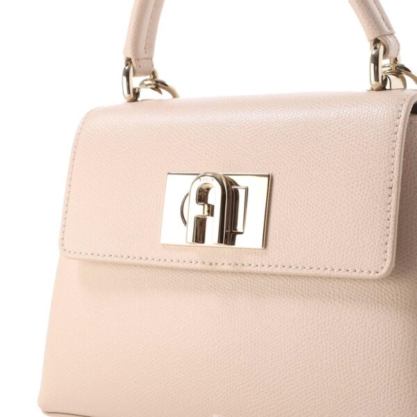 wb00109 are b4l0007 Furla 1927 Mini Top Handle Leather Handbag Beige