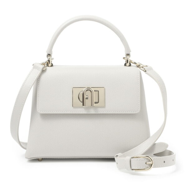 wb00109 are gdj0002 Furla 1927 Leather Handbag White