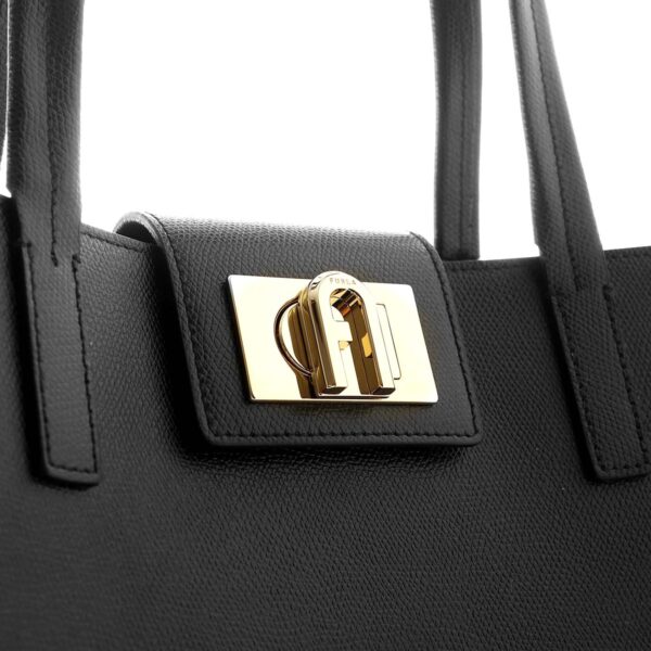 wb00145 are o600007 Furla 1927 L Tote Leather Bag Black