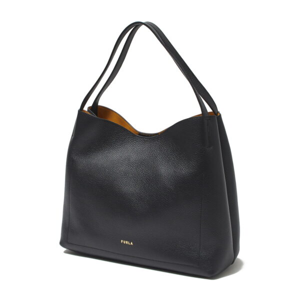 wb00453 hsf o600004 Furla Primula L Hobo Leather Handbag Black