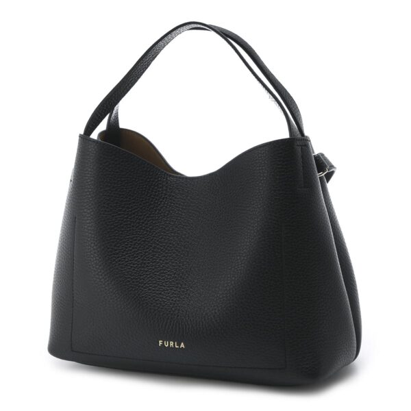 wb00507 bx0041 o6004 Furla Primula S Hobo Leather Shoulder Bag Black