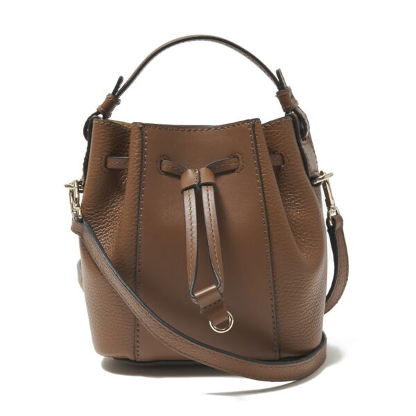 wb00592 bx0053 03b02 Furla Miastella Leather Bucket Bag Brown