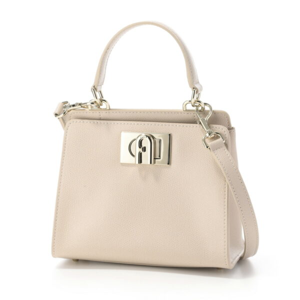 wb00677 are b4l0001 Furla 1927 Leather Shoulder Bag Beige