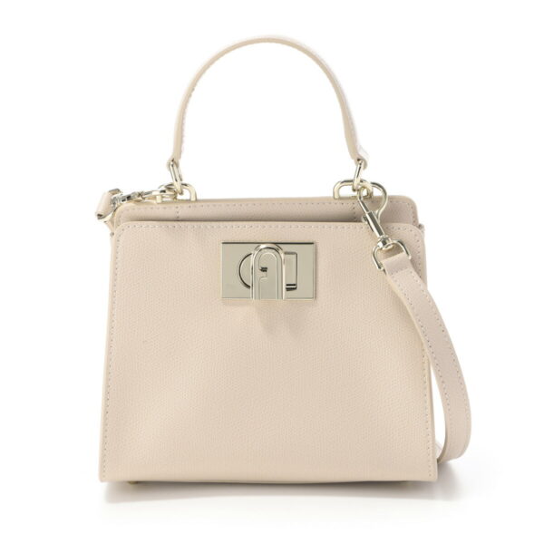 wb00677 are b4l0002 Furla 1927 Leather Shoulder Bag Beige