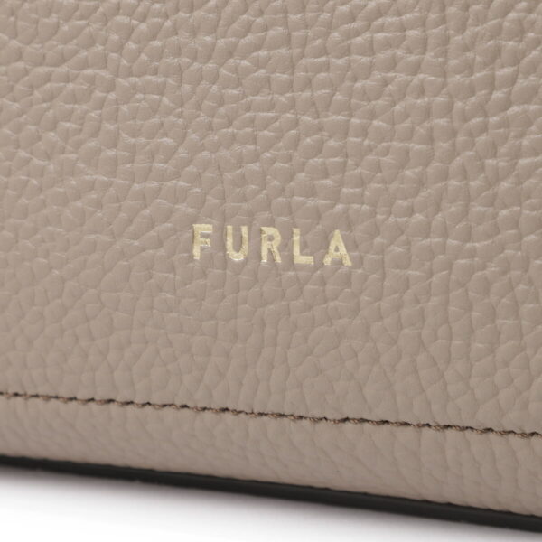 wb00780 bx0041 12509 Furla Primula Mini Hobo Leather Handbag Beige