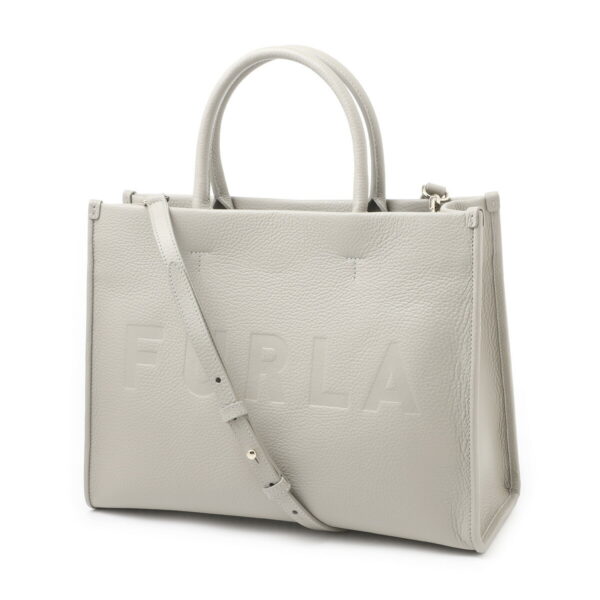 wb00842 bx1442 m7y01 Furla Wonderfurla M Tote Leather Handbag Gray