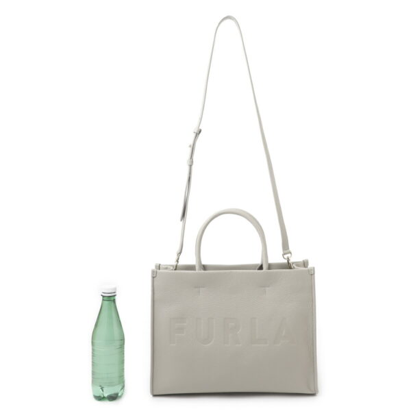 wb00842 bx1442 m7y03 Furla Wonderfurla M Tote Leather Handbag Gray