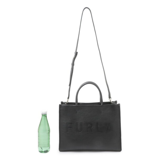 wb00842 bx1442 o6003 Furla Wonderfurla M Tote Leather Handbag Black