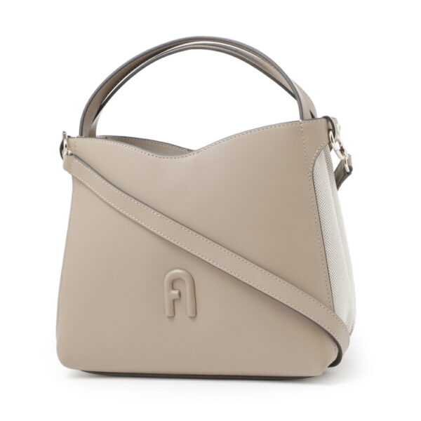 wb00962 bx0654 12501 Furla Primula S Hobo Leather Shoulder Bag Beige