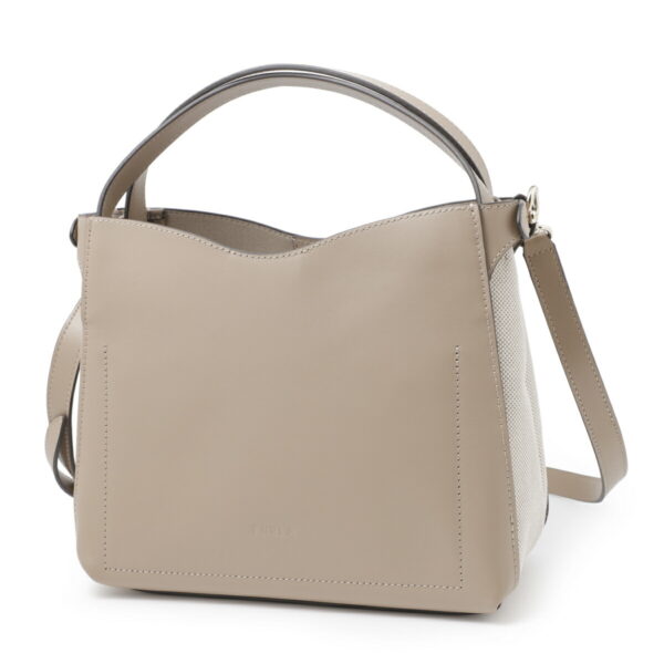 wb00962 bx0654 12504 Furla Primula S Hobo Leather Shoulder Bag Beige