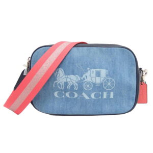Coach Horse And Carriage Denim Shoulder Bag