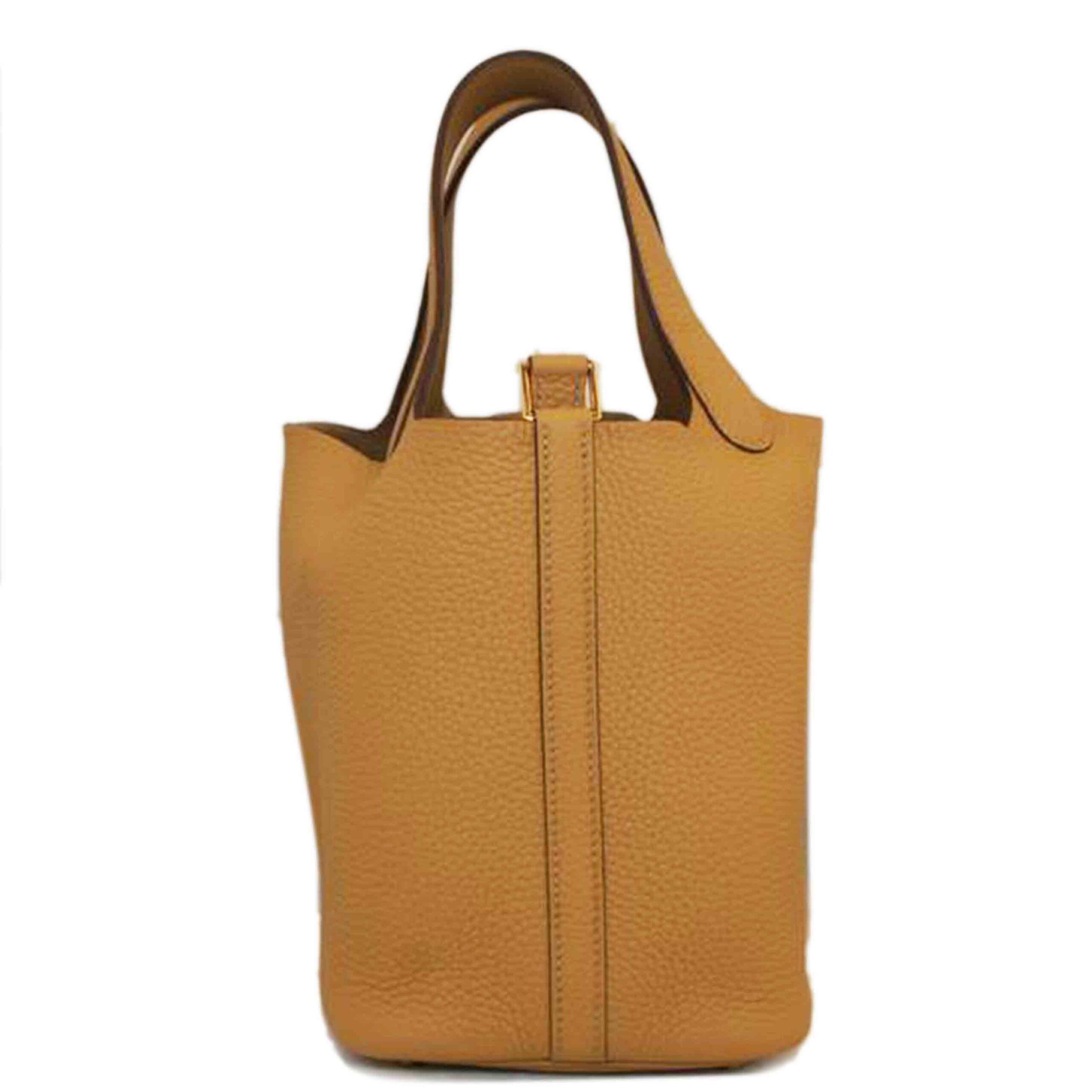 Hermes Picotan Lock 18PM Taurillon Clemence Tote Bag
