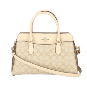 Coach Signature 2way Handbag White