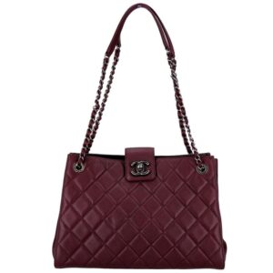 Chanel Caviar Skin Matelasse Chain Tote Bag