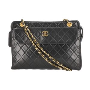 Chanel Lambskin Matelasse Chain Shoulder Bag