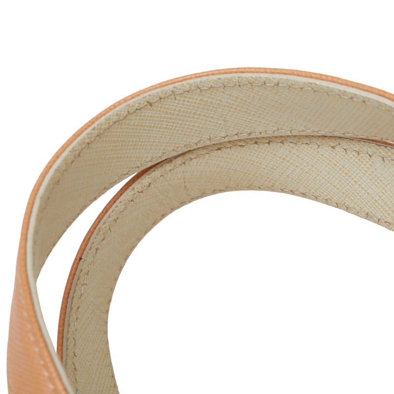 Salvatore Ferragamo Gancini Tote Bag Leather Pink Beige White - Image 5