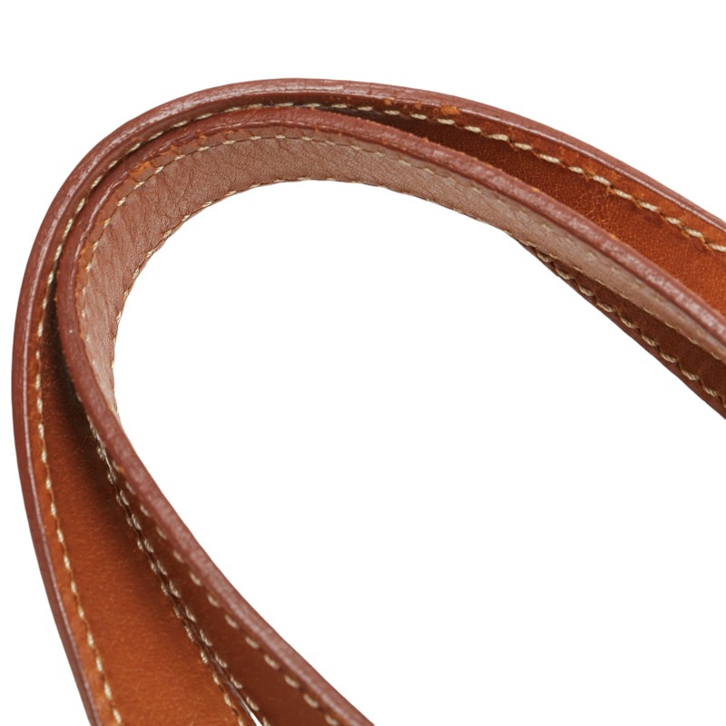 Celine Macadam Leather Tote Handbag Brown - Image 5