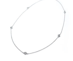 1128409 11 Tiffany Visor Yard Necklace Diamond