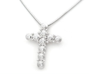 1129454 11 Tiffany Tenderness Cross Necklace with Diamonds