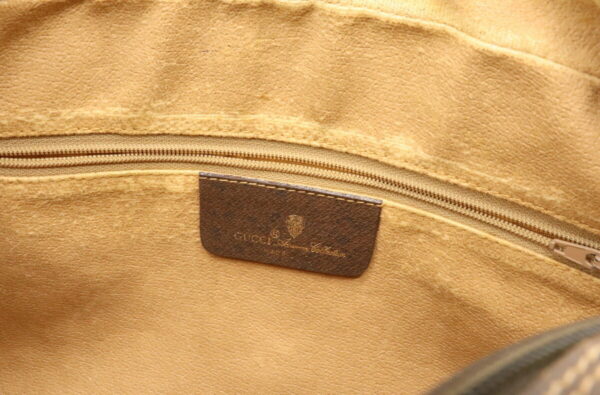 12050676 7 Gucci GG Plus Sherry Line Crossbody Bag Leather Beige Brown