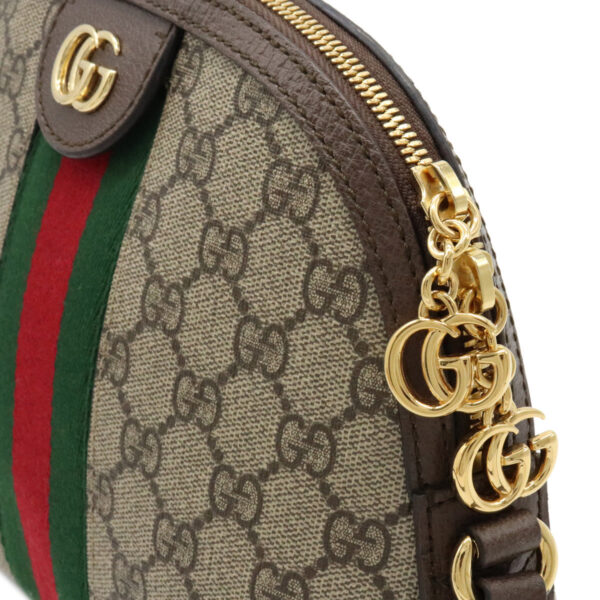 12050998 6 Gucci Ophidia GG Supreme Sherry Crossbody Bag Leather Khaki Beige