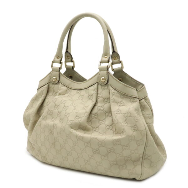 12060238 1 Gucci Sookie Guccisima 2Way Handbag Leather Ivory