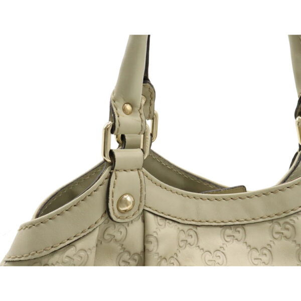 12060238 5 Gucci Sookie Guccisima 2Way Handbag Leather Ivory