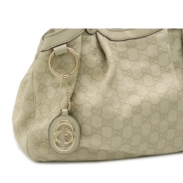 12060238 7 Gucci Sookie Guccisima 2Way Handbag Leather Ivory