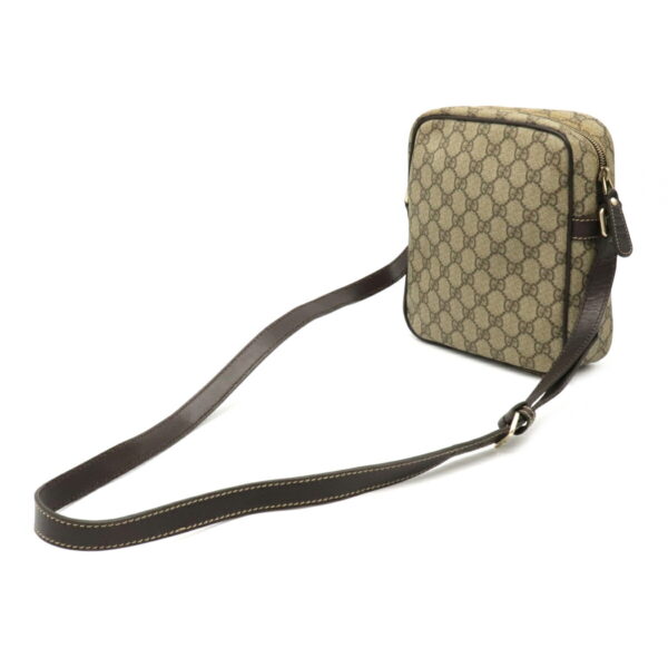 12060468 1 Gucci GG Supreme GG Plus Crossbody Bag Leather Khaki Beige